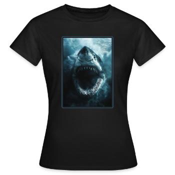 Sharks Shark - Women's T-Shirt - black - Front - AI Model Female 172 dark (172cm)