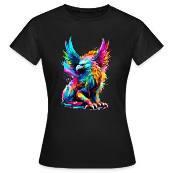 Painted Griffin - Women's T-Shirt - black - Front - AI Model Female 172 dark (172cm)