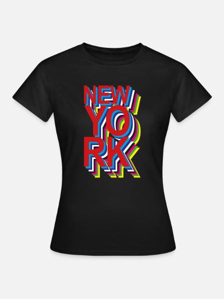 New York - Frauen T-Shirt - Schwarz