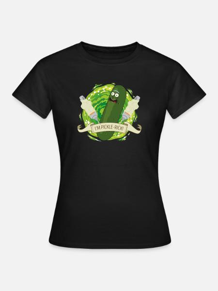 Rick Et Morty Pickle-Rick Cornichon - T-shirt Femme - noir