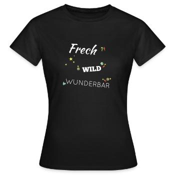 Frech Sauvage femmes Chemise - T-shirt Femme - noir - Devant - AI Model Female 172 dark (172cm)
