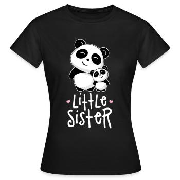 Petite soeur - T-shirt Femme - noir - Devant - AI Model Female 172 dark (172cm)