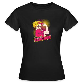 teacher, student, prospective teacher - Women's T-Shirt - black - Front - AI Model Female 172 dark (172cm)