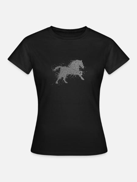 Horse - Frauen T-Shirt - Schwarz