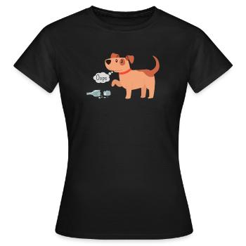 Oops it's broken - Women's T-Shirt - black - Front - AI Model Female 172 dark (172cm)