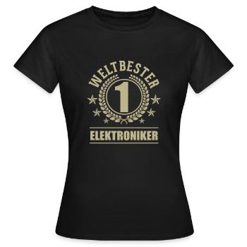 Weltbester Elektroniker - Frauen T-Shirt - Schwarz - Vorne - AI Model Female 172 dark (172cm)