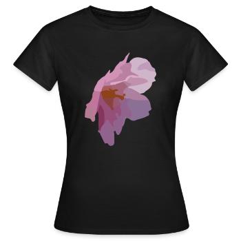 Blüten - Frauen T-Shirt - Schwarz - Vorne - AI Model Female 172 dark (172cm)