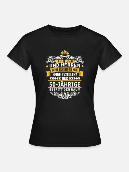 50-JÄHRIGE - Frauen T-Shirt - Schwarz