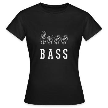 Bass - Frauen T-Shirt - Schwarz - Vorne - AI Model Female 172 dark (172cm)