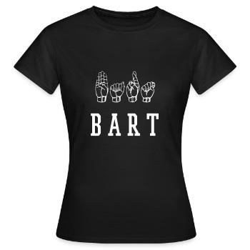 Bart - Frauen T-Shirt - Schwarz - Vorne - AI Model Female 172 dark (172cm)