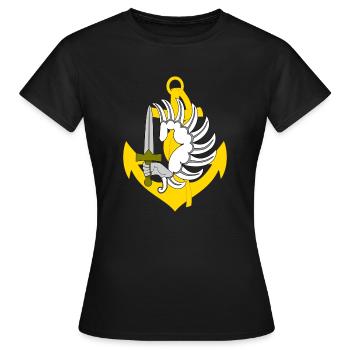 para-marine - T-shirt Femme - noir - Devant - AI Model Female 172 dark (172cm)