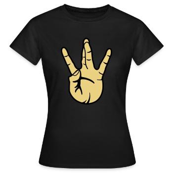 main de l'ouest - T-shirt Femme - noir - Devant - AI Model Female 172 dark (172cm)