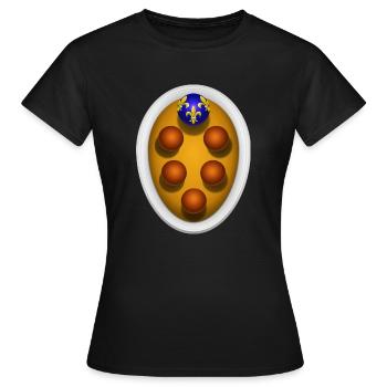 Armoiries des Médicis - T-shirt Femme - noir - Devant - AI Model Female 172 dark (172cm)