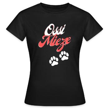 Ossi Mieze - Frauen T-Shirt - Schwarz - Vorne - AI Model Female 172 dark (172cm)