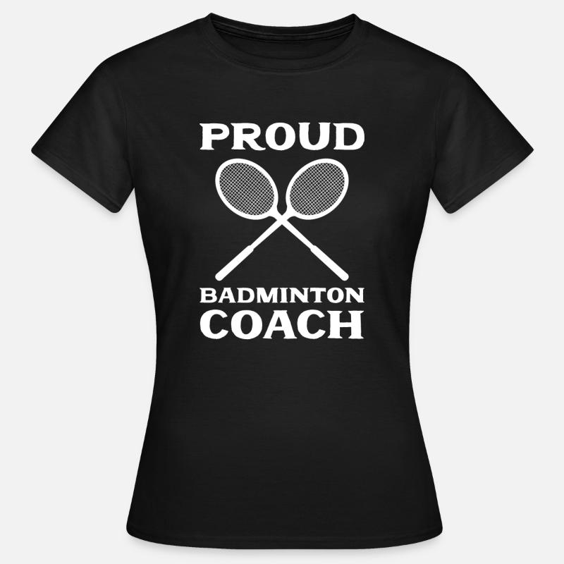 Badminton Proud- Badminton Trainer - T-shirt dam - svart