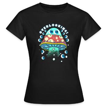 UFO - Women's T-Shirt - black - Front - AI Model Female 172 dark (172cm)