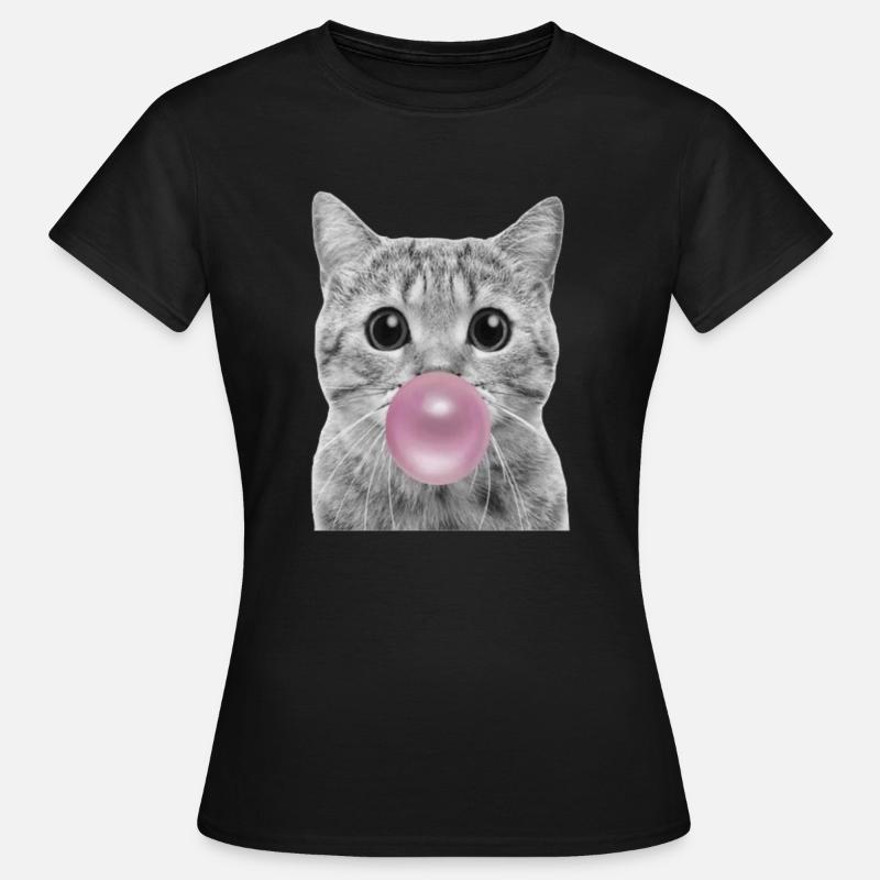 Chat bulle - T-shirt Femme - noir
