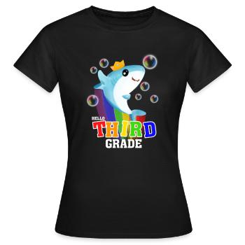 Hello Third Grade - Women's T-Shirt - black - Front - AI Model Female 172 dark (172cm)