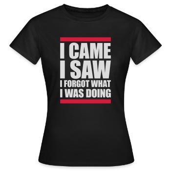 Je suis venu voir oublier - T-shirt Femme - noir - Devant - AI Model Female 172 dark (172cm)