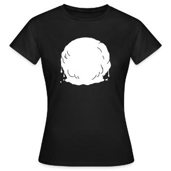 Boule de neige fondante - T-shirt Femme - noir - Devant - AI Model Female 172 dark (172cm)