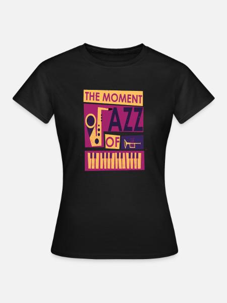 the moment of jazz music - Women's T-Shirt - black