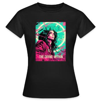 Réveillez le divin intérieur - T-shirt Femme - noir - Devant - AI Model Female 172 dark (172cm)