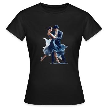 La danse sportive est une forme d’expression créative - T-shirt Femme - noir - Devant - AI Model Female 172 dark (172cm)