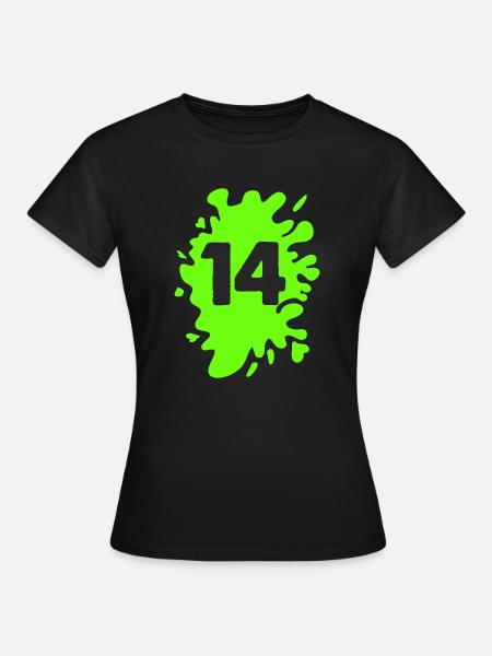 Klecks 14 - Frauen T-Shirt - Schwarz