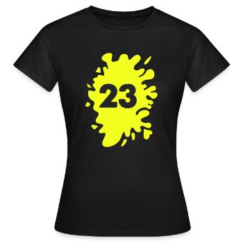 Blobs 23 - T-shirt Femme - noir - Devant - AI Model Female 172 dark (172cm)