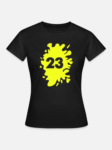 klecks 23 - Frauen T-Shirt - Schwarz