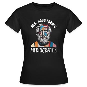 La détente grâce à la philosophie - T-shirt Femme - noir - Devant - AI Model Female 172 dark (172cm)