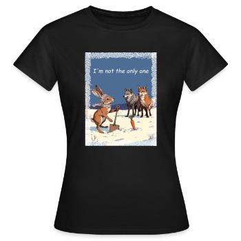 L’épreuve du destin - T-shirt Femme - noir - Devant - AI Model Female 172 dark (172cm)