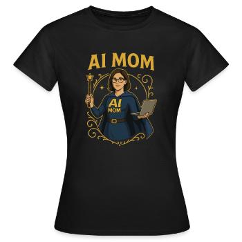 AI MOM Classy - Frauen T-Shirt - Schwarz - Vorne - AI Model Female 172 dark (172cm)