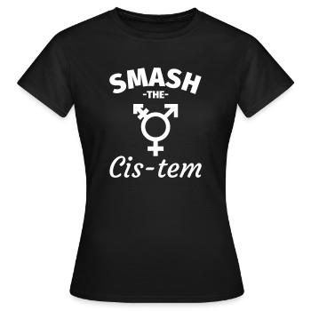 Transgender Feminismus - Frauen T-Shirt - Schwarz - Vorne - AI Model Female 172 dark (172cm)
