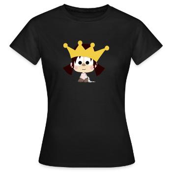 princess - Women's T-Shirt - black - Front - AI Model Female 172 dark (172cm)