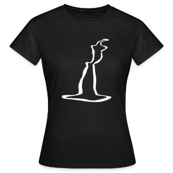 River Fluss - Frauen T-Shirt - Schwarz - Vorne - AI Model Female 172 dark (172cm)