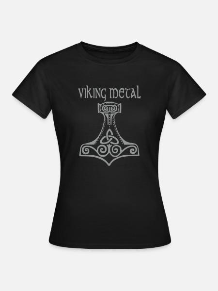 Viking Metal - Thorhammer - Frauen T-Shirt - Schwarz