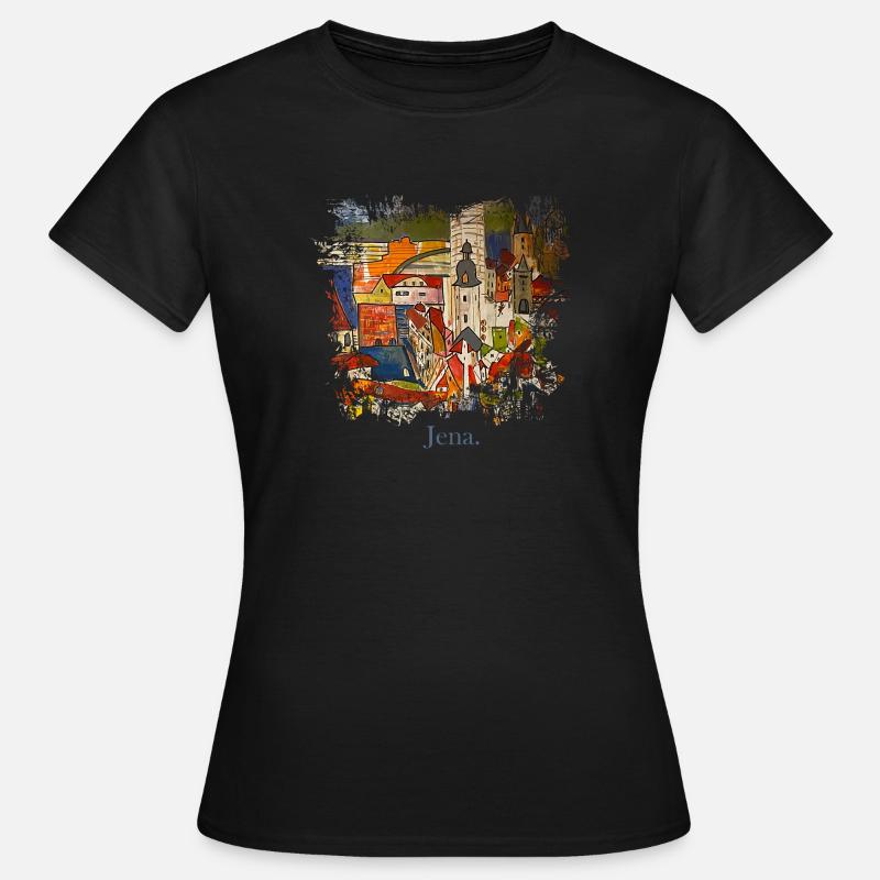Jena hand-painted Splash - Women's T-Shirt - black