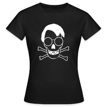 Lauter Skull / Schädel / Politik / Röntgenbild - Frauen T-Shirt - Schwarz - Vorne - AI Model Female 172 dark (172cm)