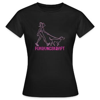 Führungskraft Hund Hundehalterin Geschenkidee - Frauen T-Shirt - Schwarz - Vorne - AI Model Female 172 dark (172cm)
