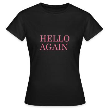 Hello - Frauen T-Shirt - Schwarz - Vorne - AI Model Female 172 dark (172cm)