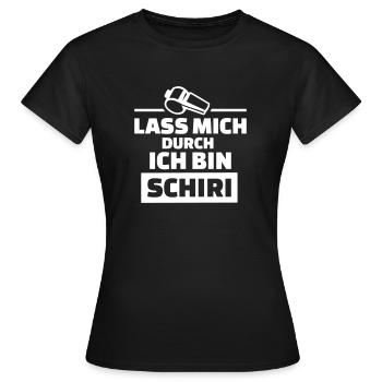 Schiri - Frauen T-Shirt - Schwarz - Vorne - AI Model Female 172 dark (172cm)