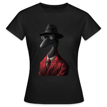 Wurm - Frauen T-Shirt - Schwarz - Vorne - AI Model Female 172 dark (172cm)