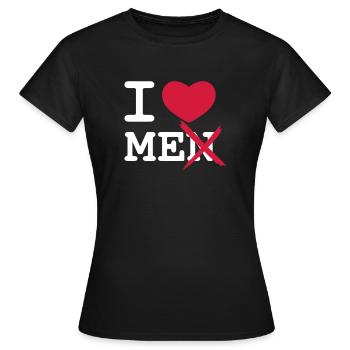 I Love Men - Frauen T-Shirt - Schwarz - Vorne - AI Model Female 172 dark (172cm)