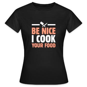 Chef Chef Gastronomie - T-shirt Femme - noir - Devant - AI Model Female 172 dark (172cm)