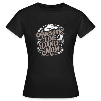 Maman de danse en ligne Merveilleuse maman de danse en ligne - T-shirt Femme - noir - Devant - AI Model Female 172 dark (172cm)