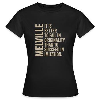 Melville - Originality - Women's T-Shirt - black - Front - AI Model Female 172 dark (172cm)