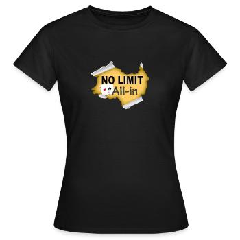 NO LIMIT - Women's T-Shirt - black - Front - AI Model Female 172 dark (172cm)