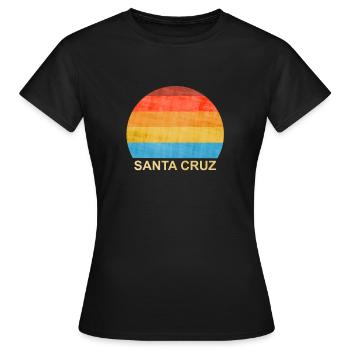 Santa Cruz - T-shirt Femme - noir - Devant - AI Model Female 172 dark (172cm)