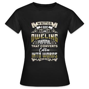 Schriftsteller Beruf Schriftstellerin Krimi - Frauen T-Shirt - Schwarz - Vorne - AI Model Female 172 dark (172cm)